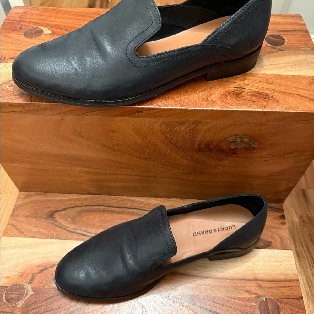 Lucky Brand Women's Black Leather Loafers
